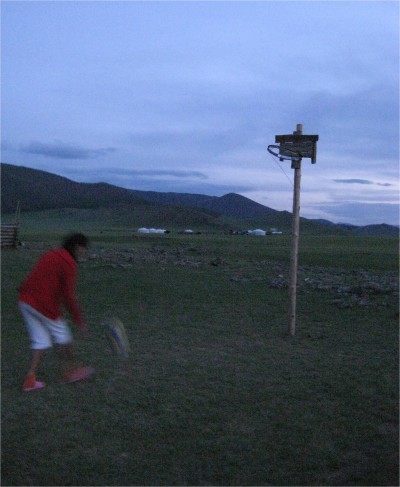 Girl taking a freethrow. Indiana has very little on Mongolia when it comes to love of the game.