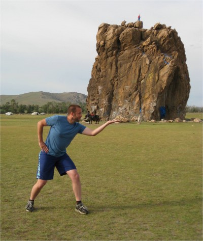 This rock has a lot of folklore holding it up. I won't get into the history. One fun piece of information, though, is that any person able to toss a stone over this huge boulder will be rich. Watch me attempt it in my video section. Do you think I was able to throw it over?