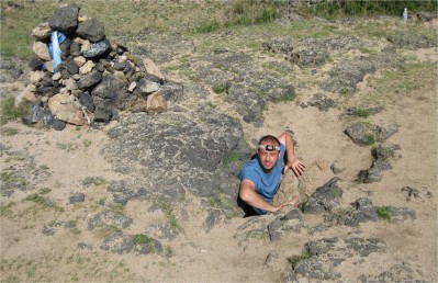 This tiny cave entrance was in the middle of nowhere. We only found it because some others were near. Stopping for a look was worth it...