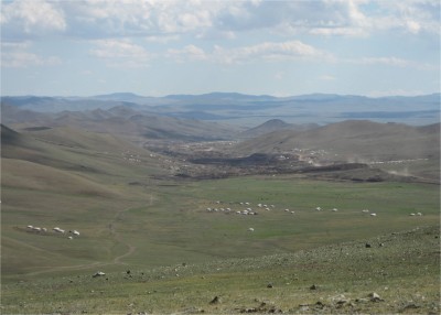 The mining destruction to the valley is evident.