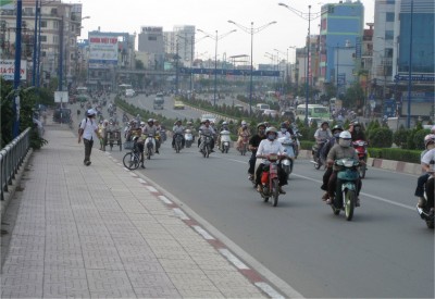 Ho Chi Minh City, often still called Saigon by residents, has over 7 million people, and likely an equal number of scooters. 