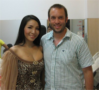 Famous Vietnamese Singer Thùy Dương in the Makeup Room. I got hooked up with a backstage pass at a TV studio on a day they were shooting "The Music Show," a program of popular songs by various artists.