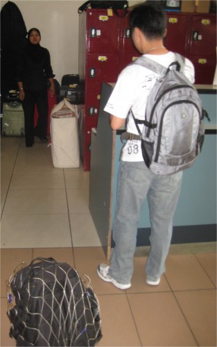 As you can see, I take my backpack storage very seriously. It was my one and only posession for which I was responsible. In Kuala Lumpur, I stored it for the day at this airport locker area.
