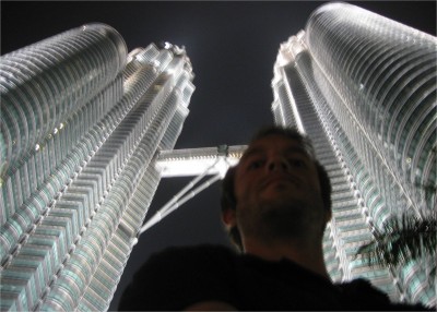 While running to the subway to catch my flight, I had to take one last picture in front of the brightly lit towers. It's not my best self photo, but I time was of the essence. When I returned to the airport, they told me I was at the wrong airport! It turns out there are TWO major airports in KL, and Air China used the other one. Ugh. Luckily they are 15 minutes apart, and I made the flight.