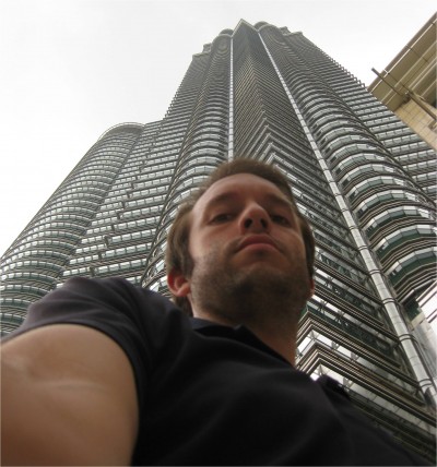 Standing outside the Petronas Twin Towers, this was to be the highlight of my day in Malaysia. These are the tallest twins in the world, and used to be the unqualified tallest towers until 2003.